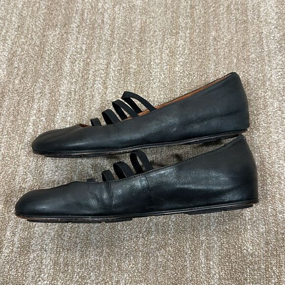 L’Amour Des Pieds Caiden Leather Ballet Flats Shoes Black Women Size 10M - Picture 5 of 11